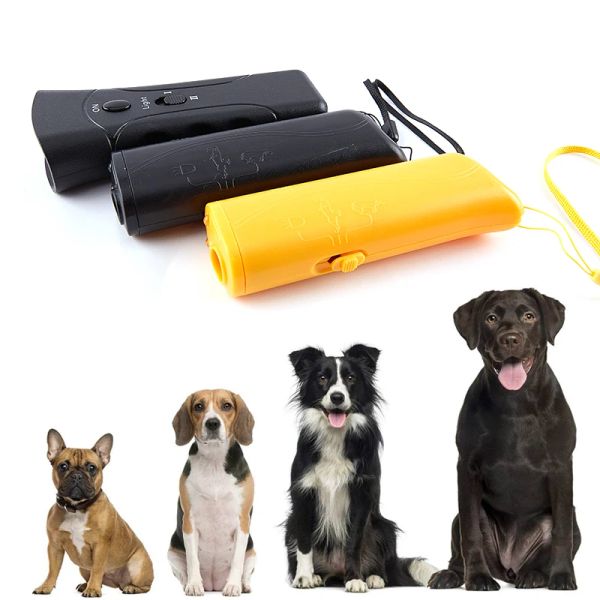 Repellentien tragbare Hund Repeller Anti Barking Stop Rarke Training Geräte -Trainer LED Ultraschall Multifunktion Hunde Trainer ohne Batterie