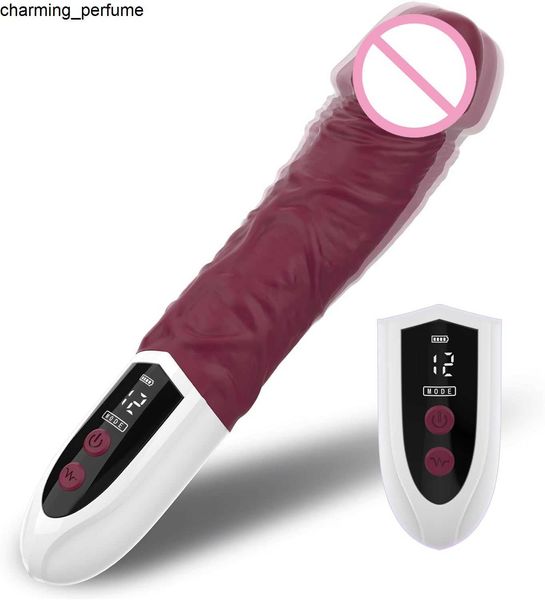 Vibrador de silicone mole Vibrador forte Estimulador de clitóris forte Feminino Masturbador G-ponto G Spot Realista Penis Brinquedos sexuais adultos para mulher
