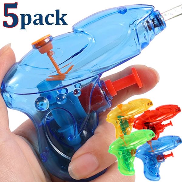 Wasserpistolen für Kinder Kinder Spielzeug Mini transparent Squirt Water Gun Jungen Mädchen Sprühkämpfe Strand Blaster Wasserwater Geschenke 240422