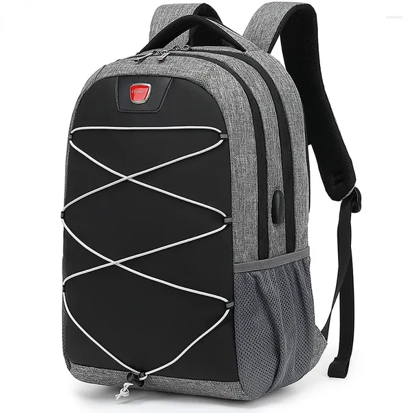 Backpack Chikage multifuncional unissex esportes ao ar livre viagens requintadas de grande capacidade Bolsa de computador comercial