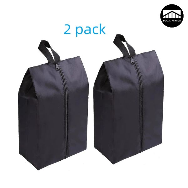 Sacos 2 ou 4 Pacote Pacote portátil Sacos de armazenamento de sapatos à prova d'água com fechamento de zíper para homens e mulheres viagens ou itens de família Organize