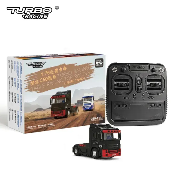 Auto in magazzino!Turbo Racing C50 T 1/76 Truck di container Remote Control Nuovo telaio Simulazione Horn Rc Auto Accessorio Kit accessorio C50C