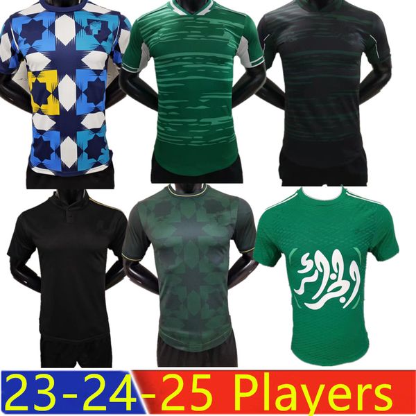 23-24-25 Maglie di calcio Algerie Mahrez 2024 a casa via Bounedjah Feghouli Bennacer Atal Maillot de Foot Algeria Versione del giocatore Algeria Calcio Shirt2023