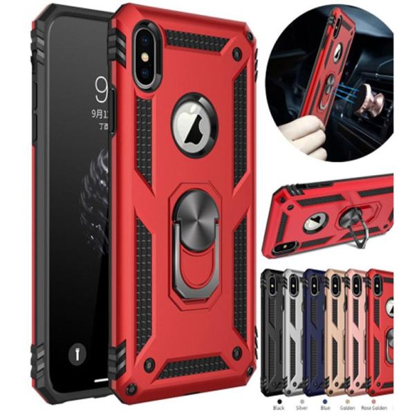 Case di armature per shock per iPhone14 Plus 13 12 11 x 12 Mini 12 Pro Magnetic Metal Angh Holder Cover Cover Coque per iPhone A4630941