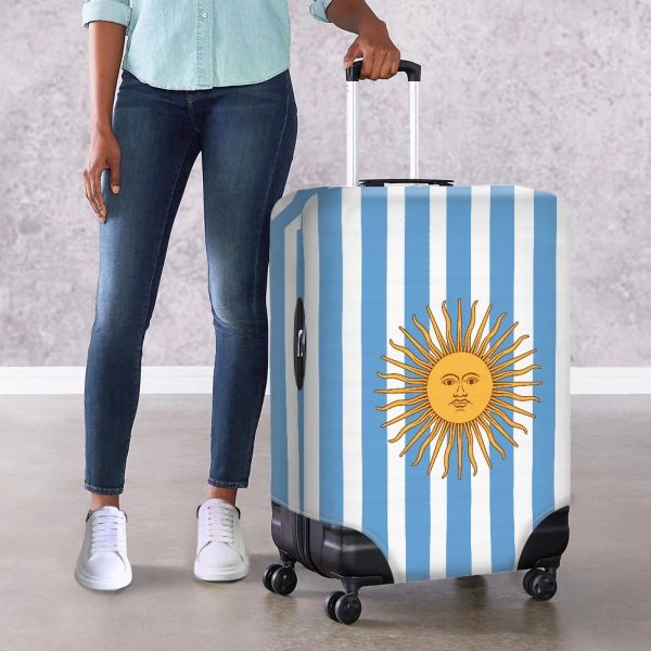 Accessoires Argentinien Flagge Gepäckschutzschutz für 18''32 '' Inch Case Langable Koffer Deckungsabdeckungen Protektor Reißverschluss -Reisebehörigkeit Zubehör