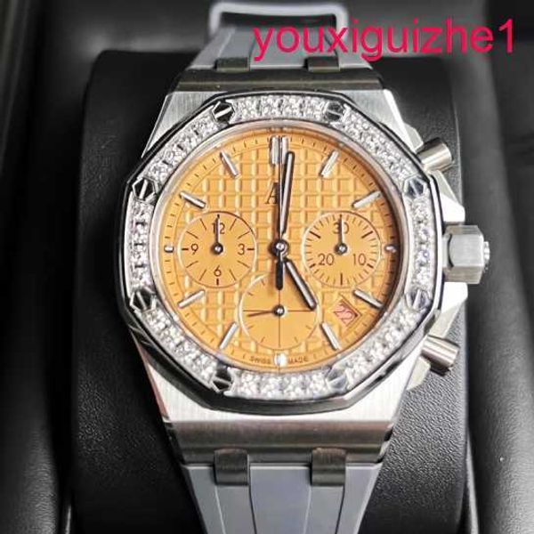 AP Женская запястья Watch The Royal Oak Offshore Plate Automatic Mechanical Watch New 26231ST.ZZ.A178CA.01