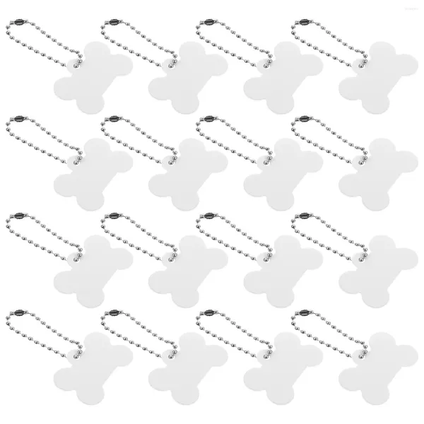 Colarinhos de cachorro 20 pcs tag de cor corante para animais de estimação tags em branco Tags suprimentos nome filho