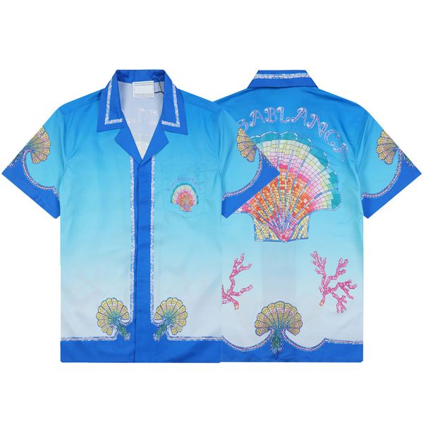 Camisas de designer masculinas de verão Casanclanc camisa homem feminino Tees Mank Sleeves Short Sell Men de luxo Hip Hop Clothes Asian Tamanho M-3xl