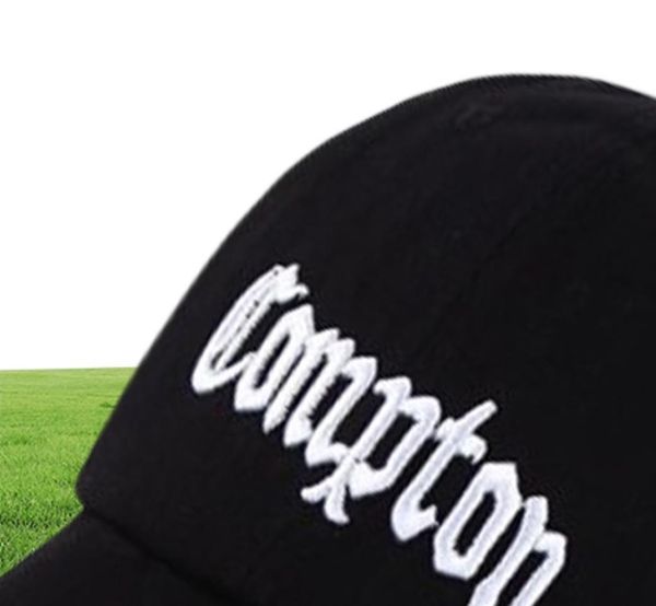 Compton Baseball Cap Men Women Snapback Hip Hop Hat Black White Casquette J12251520238