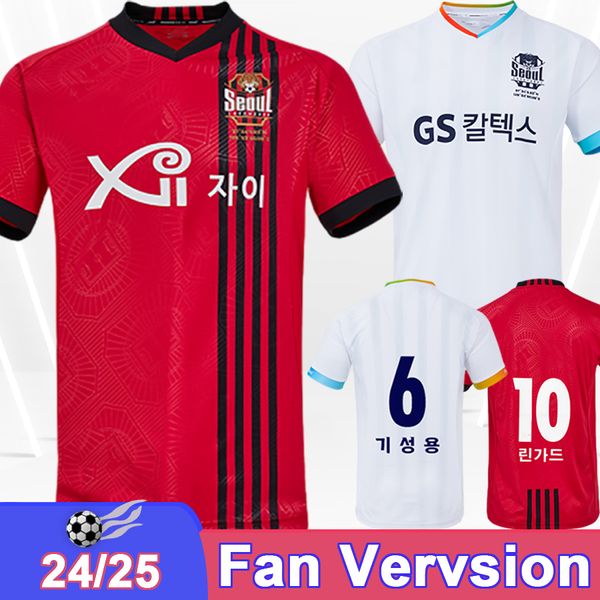 24 25 FC Seoul Maglie da calcio da uomo Ki Sung-Yueng Lim Sang-Hyub Lingard Home Away Away Shirt White Football Short Short Short Short