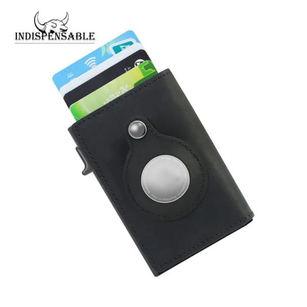 Titoli indispensabili nuovi uomini Airtag Wallet RFID Antitheft Swipe Credit Card Card Hold