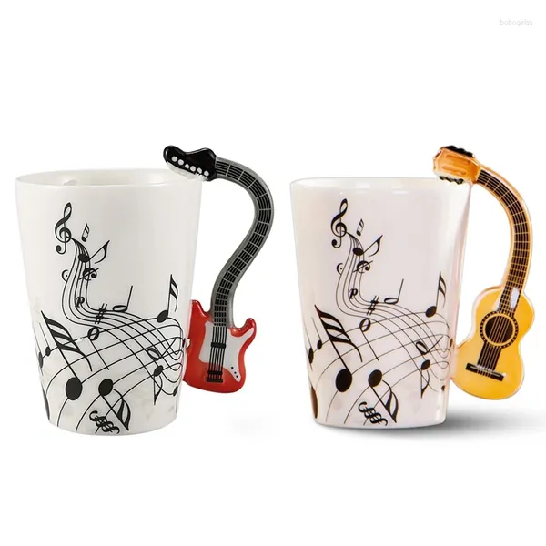 Massen Gitarrengriff Keramik Tasse kostenlos Spektrum Kaffee Milk Tee Musikinstrument Musikstil Tasse Tasse