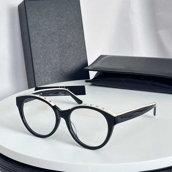 Acessórios de luxo masculinos de glasses de sol de designers de mulheres redondos de moldura de ouro de grande porte redonda com a melhor qualidade e caixa 9t5r