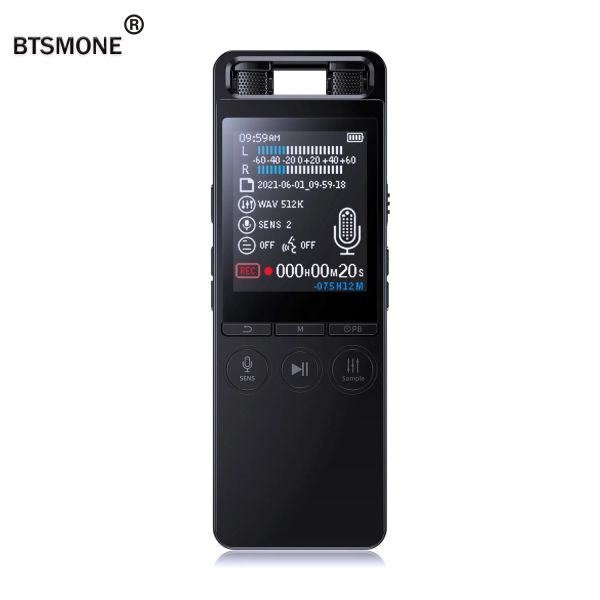 Recorder Professional Digital Audio Voice Recorder 32G Langstrecken -Audioaufzeichnung MP3 -Player -Rausch -Reduktion WAV -Rekord -Support TFCard