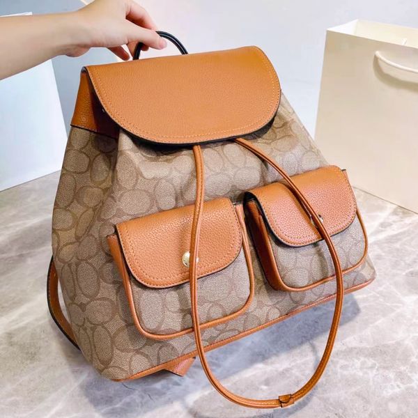 7A Qualität Luxurys Backpack Coach Designer Schultasche Damen Back Pack Mens Tote Reisetaschen Lederbeutel Mochila Mode Handtasche Clutch Snapshot City Buchbeutel