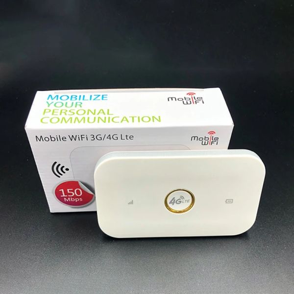 Roteadores 4G LTE MIFI O roteador sem fio 150Mbps WiFi Mobile 1500mAh WiFi Mobile Hotspot 3G 4G Router com slot para cartão SIM