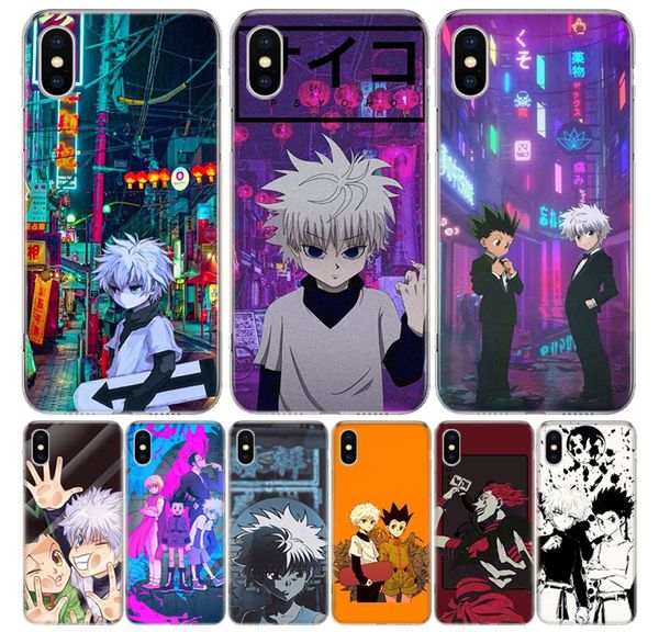 Anime Hunter X Охотники покрывают чехол по телефону для iPhone 11 Pro 7 6 x 8 6s плюс XS Max XR 5S SE 10 9 Art TPU Coque Coque Shell Case9113186