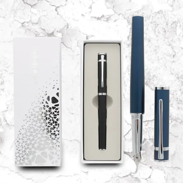 Stifte elegante aristokratische Hardcover Fountain Stift Student Office Schreibwaren Geschenke F Tipp Ink Pen