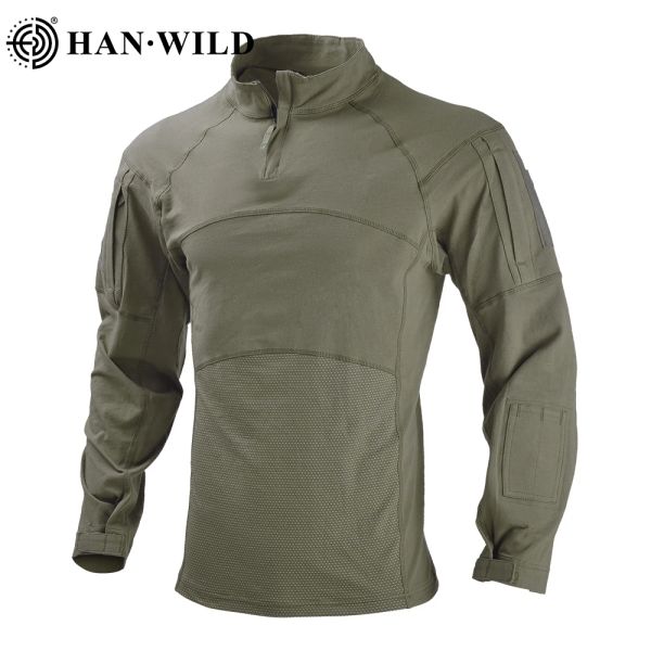 Magliette tattiche camicie da combattimento da combattimento aria tops tops shirt militare a manica lunga