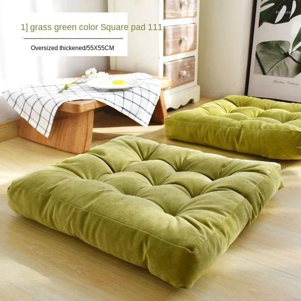 Yastık kalın sıcak peluş tatami yatak bupads basit düz renkli zemin yumuşak kanepe pencere sandalye s ev dekor