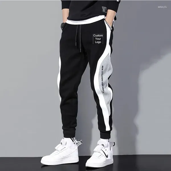 Erkekler Özel Logo Erkek Spor Adam Açık Mekan Erkek Giyim Yüksek Kalite Set Sweatpants Takip Kargo Pantolon