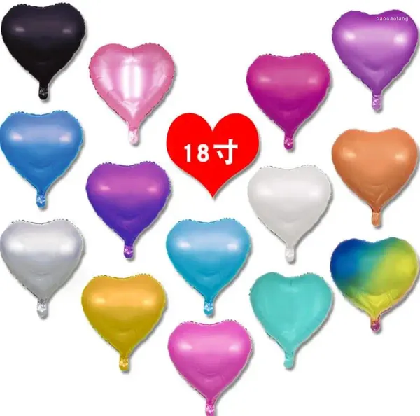 Party -Dekoration 1000pcs 18 Zoll Helium Aluminium Folienballons 18 