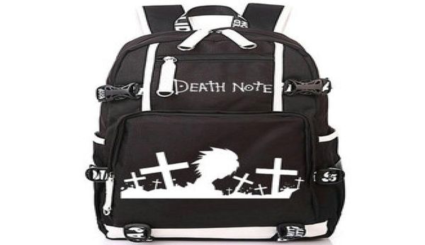 I fan di Backpack Death Note adorano il pacchetto da giorno dei cartoni animati di cartomi di anime borse per la scuola di stampa pacchetti di zaino per computer con la scuola sportiva dayp4327774