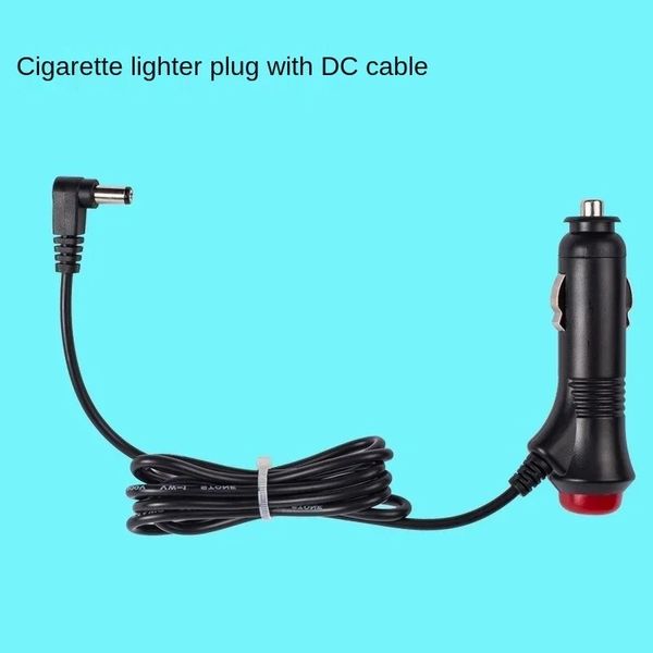 2024 auto DC 12V 24V DC2.1 Adattatore di alimentazione più leggero per sigaretta da 3,5 mm con interruttore 1/3 metri per il cavo Radarcigarette GPS E GPS