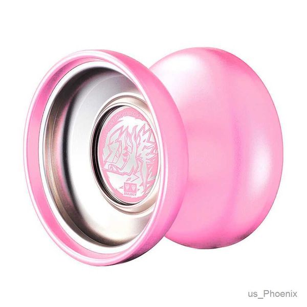 Yoyo Professional competitivo Yoyo Pink and Rose reactive Metal Yoyo Anello di metallo intagliato intagliato Stabilizzare il regalo per ragazzi di Natale