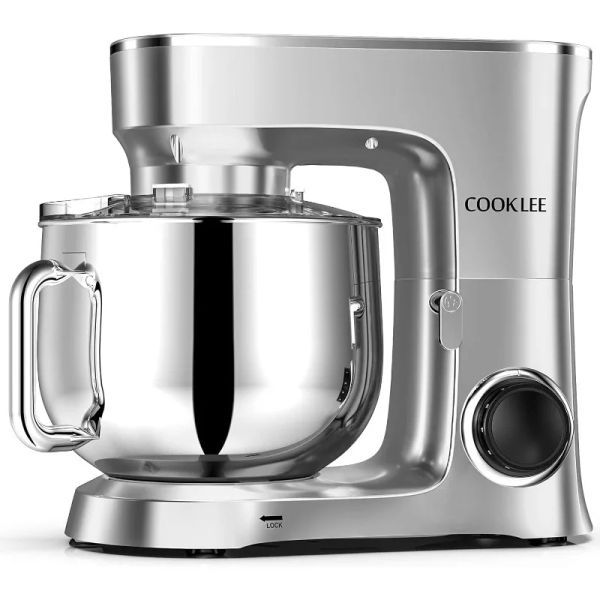 Mixer Stand Mixer per la maggior parte dei cuochi a casa, 9,5 Qt.660W Mixer da cucina elettrica a 10 velocità con ganci per impasto per lavasche, battitori piatti