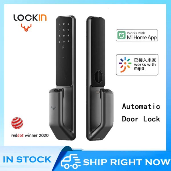 Controllo Lockin S30 Pro Smart Door Lock Fingerprint Password NFC Telefono sbloccare automatico con Xiaomi Mi Home Smart Home Linkage