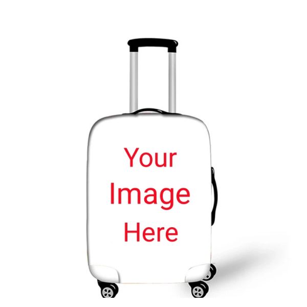 Accessori Personalizzano il nome dell'immagine Logo Cover bagagli Accessori per viaggi Elastic Suitcase Protective Coperture antidust Case Cover Trolley