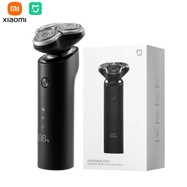 Shavers originale Xiaomi Mijia SHAVER ELETTRIC S500 MASCHOR MUSAZIONE RIFERABILE RASCHERE BERMER CARTA TRIPLA BAMA DRY MACCHINA A RAZZA PER MATCHE