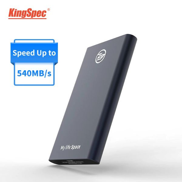 Unidades Kingspec portátil 120GB 240GB SSD 1TB HDD SSD externo Tipo C USB3.1 480GB Externo Festplatte Disco de disco rígido para laptop Desktop