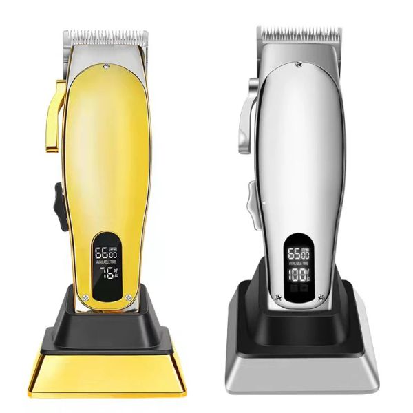 Clippers Full Metal Professionelles Haar Clipper Electric Bart Haarschneider für Männer leistungsstarke Haarschneidermaschine Haarschnitt wiederaufladbar