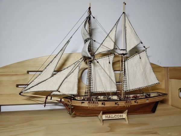 Versione standard Hobby Ship Kits Kits Halcon 1840 Ship Lifeboat Mode Lkits Offrono istruzioni in inglese 240408