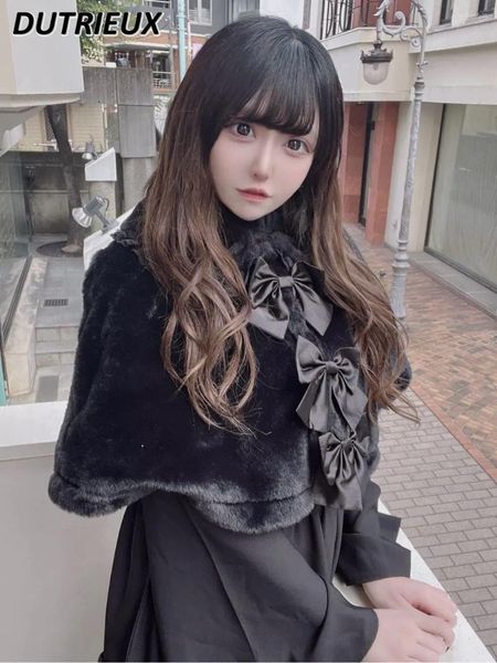 Damenjacken Schichten Herbst Winter Lolita japanischer Stil lässig