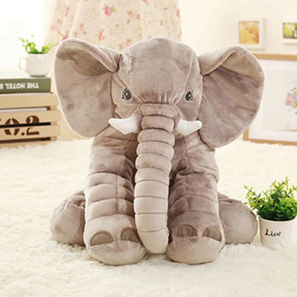 Bambole Elefante Altezza grande peluche bambole giocattoli bambini che dormono indietro cuscino carino cuscino ripieno per bambino regalo di Natale