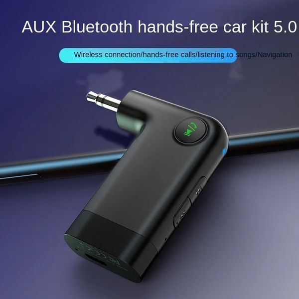 Mikrofonlu yeni araba eller serbest Bluetooth alıcısı 5.0 aptx ll 3,5 mm aux jack ses kablosuz adaptörü için araba bilgisayar kulaklığı için