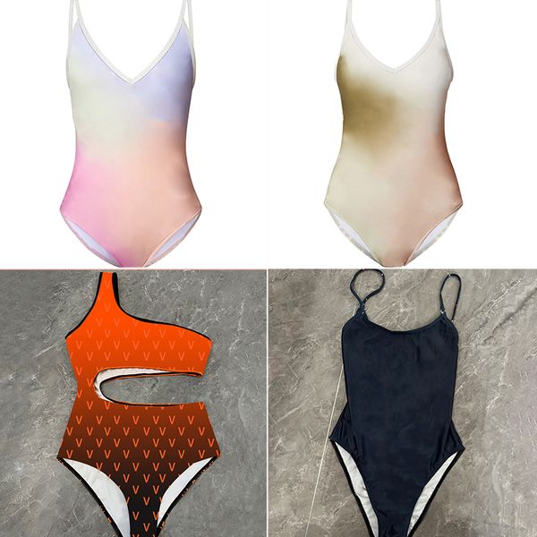 Moda tasarımcı kızlar sıcak bikini set seksi harfler monokini bandaj mayo kadınlar klasik mayo bodysuit bayanlar tek parça push up plaj banyo kıyafeti plaj kıyafeti