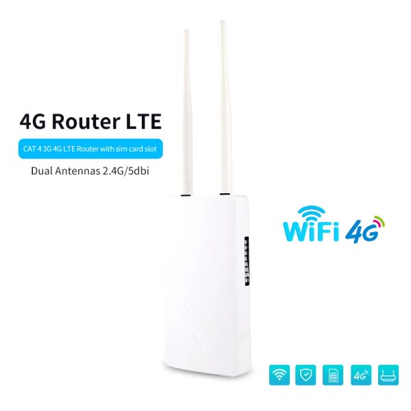 Roteadores destrancados 300mbps WiFi Roteadores 4G LTE CPE Mobile Router com LAN Port Suporte SIM Card e Europa/Ásia/Oriente Médio/África