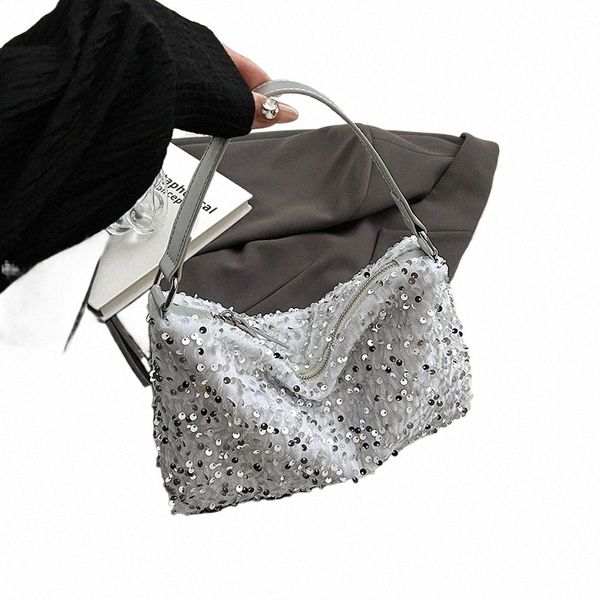 FI exquisite Ladenbeutel Luxus Abend Clutch -Tasche Frauen Totes Oftbags weibliche glänzende Paillettenhandtasche für Frauen Geldbeutel P6N1#