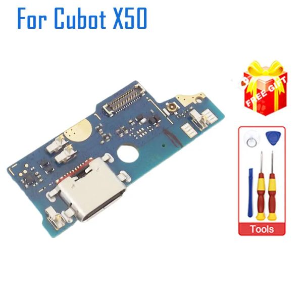 Steuerung der neuen ursprünglichen Cubot X50 USB -Board -Basis -Ladungs -Steckerplatine mit Mikrofonreparaturzubehör für Cubot X50 Smartphone