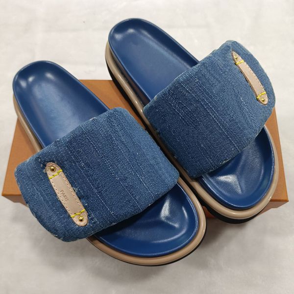 France Slides Designal Sandals Flat Comfort Mule Luxury Fashion Brand Женщины Sandal Size 35-42 модель HY151