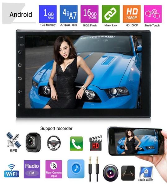 AllinOne Capacitive Screen 9 polegadas Navigador universal de carro de carro com espelho WiFi Android 91 OS Bluetooth MP5 Func1897498