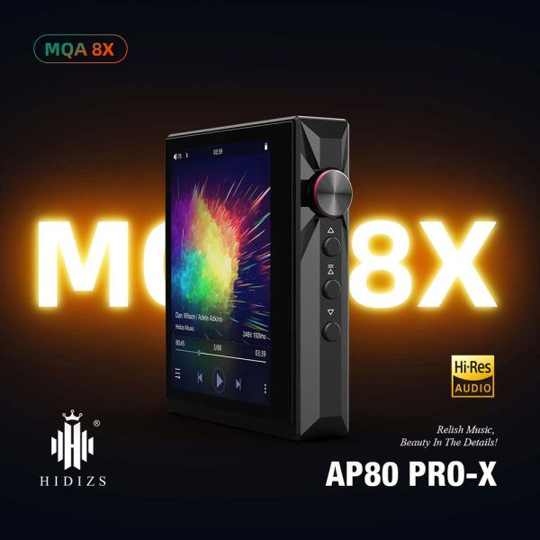 Player Hidizs AP80 Pro X Hifi Bluetooth Mp3 Portable Music Player ES9219C USB DAC MQA FLAC LDAC DAP AP80 PRO X MP3 MP4 Player Player