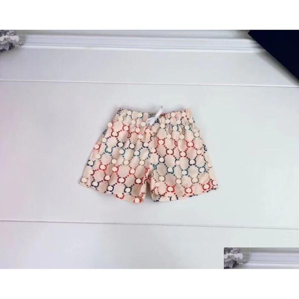 Shorts shorts de verão cartas de marca de garotas imprimidas infantil garoto de banho infantil boy menino maiô de banho infantil gatina entrega entre bebê ma otkin