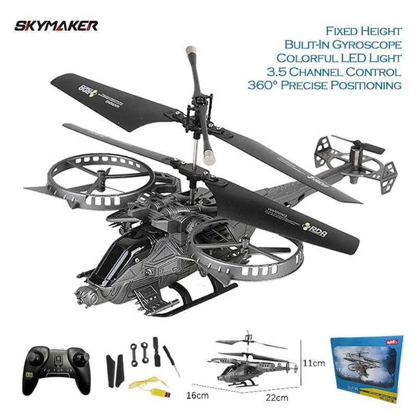 Elektrik-/RC -Flugzeug Neuankömmling YD713 RC Helicopter 3.5Ch 2,4 g Fixe Höhe Präzision Gyroskop -Tropfen Widerstand RC Dronetoys Geschenk für Kinder T240422