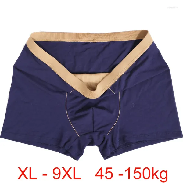 Underpants 3 pezzi di oversize maschile pugili più dimensioni al 95% di cottoon biancheria intima grasso uomo fondamentale boxerhorts sciolte sciolte