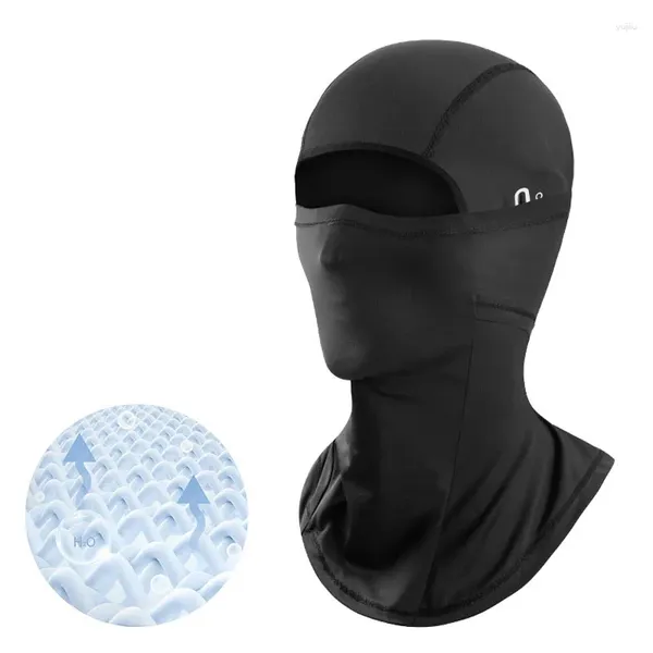 Radfahrkappen Sommermaske Outdoor Vollgesichts Eis Seidenmasken Sonnenschutz Fahrrad Kopfbedeckung Nackenschal Cool für Männer Frauen Accessoires